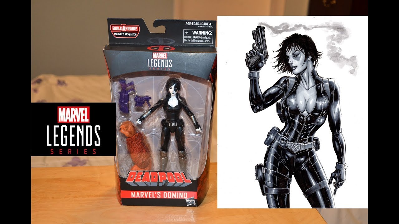 Marvel Legends DOMINO FIGURE unboxing & review! DEADPOOL/ X-FORCE/ SASQUATCH BAF wave!