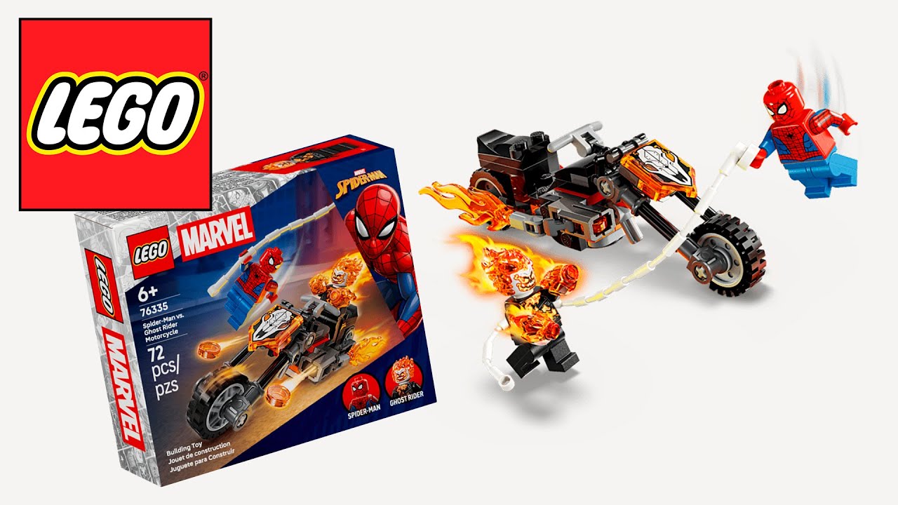 LEGO 76335 Людина-павук vs. Примарний вершник на мотоциклі #lego #brickovia_ua #marvel