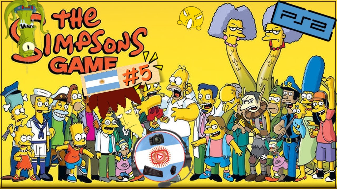 CONTRA Los ALIENS, 🎮The Simpsons Game #5👾[ARG]