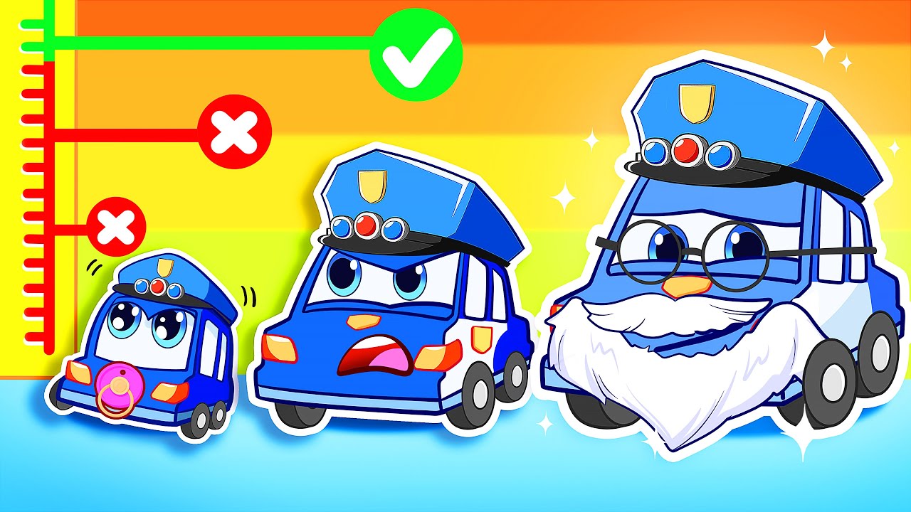 Coche De Policía Crece 🚓✨ | Compartir Es Cuidar | Caricaturas | RoboSquad