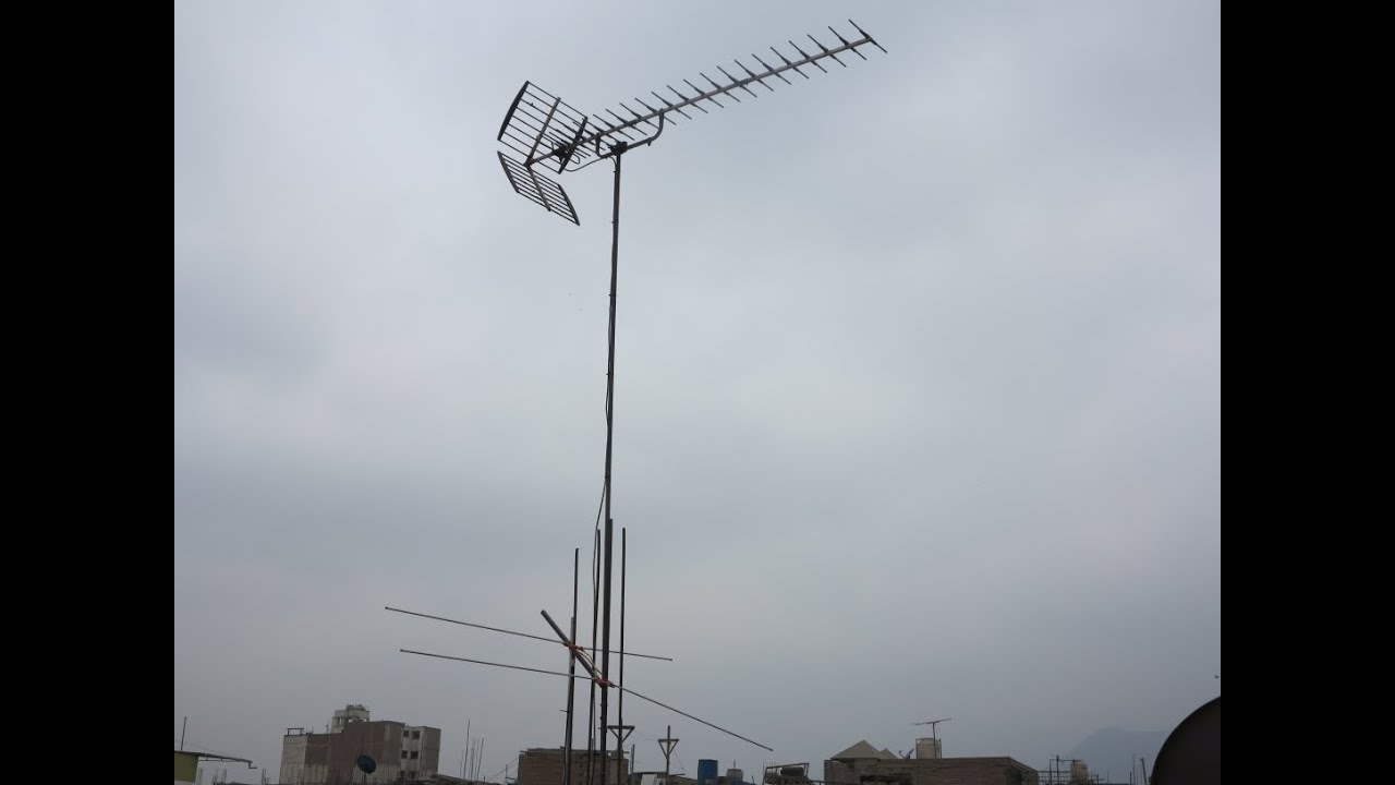TDT Los Olivos Lima. Canales digitales y analógicos con antena Titán y logarítmica. Junio 2025.