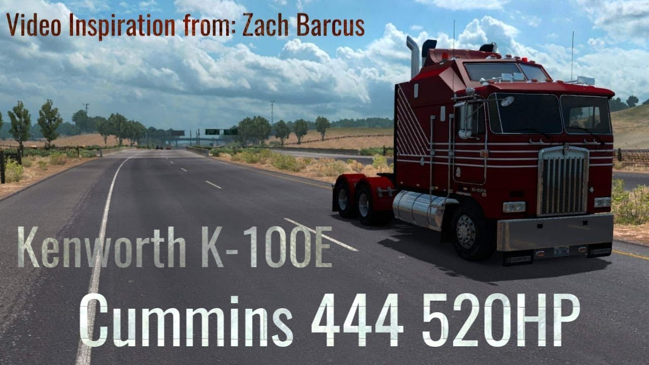 ATS 1.35 | Kenworth K-100-E | Cummins 444 520 HP | Hauling Cars