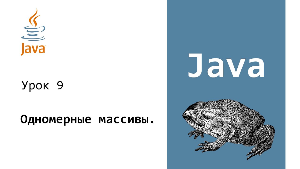Java. Одномерные массивы. Урок 9