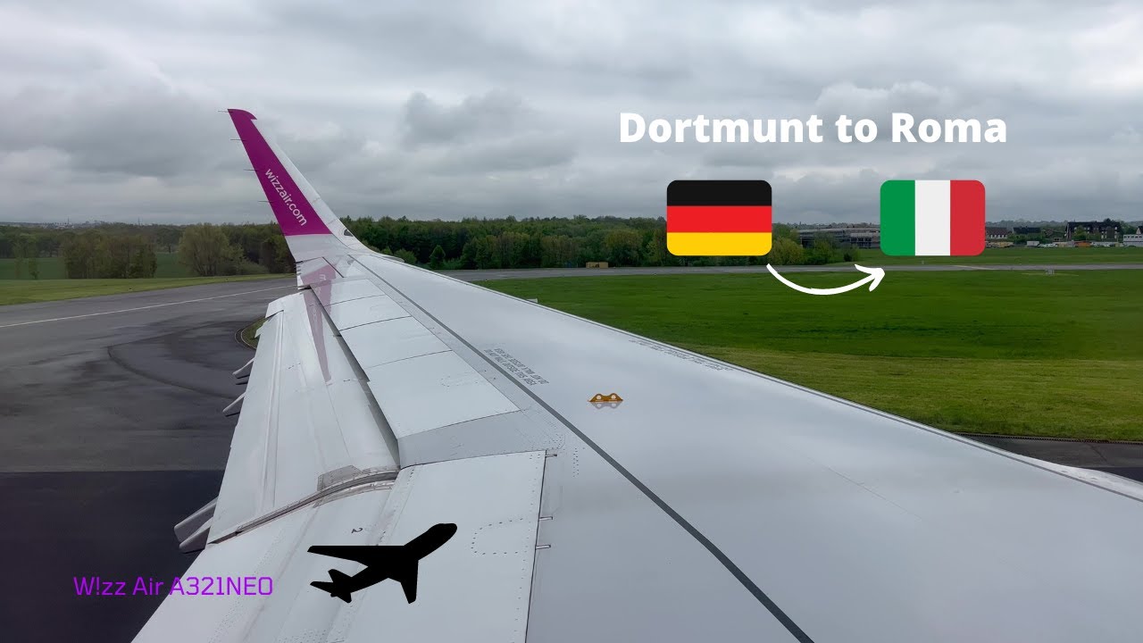 Trip report|Wizz Air new plane!| Dortmund to Rome