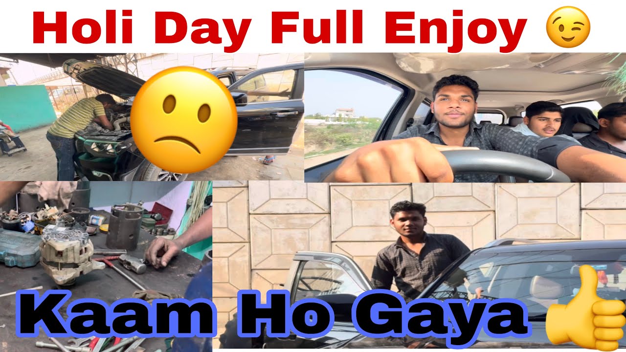 Holi Day Full Enjoy 😉//Finally Scorpio N Ka Kaam Ho Gaya //❤️&zwj;🔥singhalyoutube❤️&zwj;🔥//