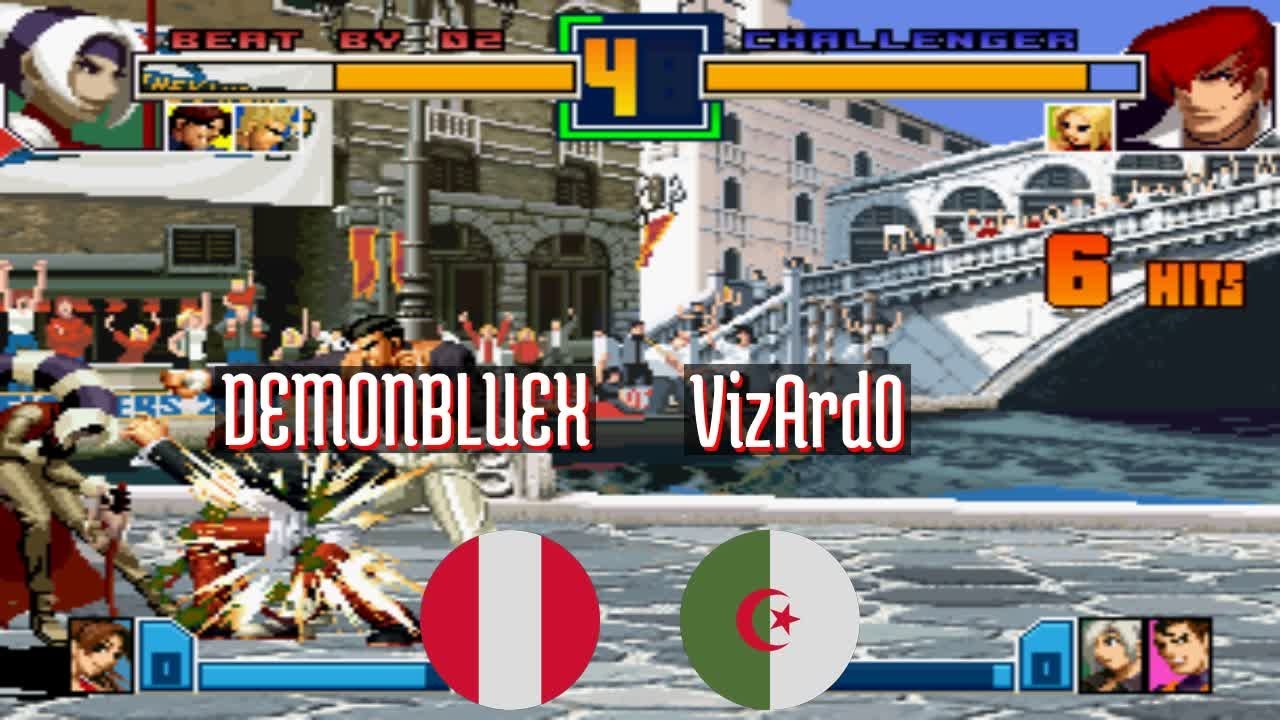 FT5 @kof2001: DEMONBLUEX (PE) vs VizArd0 (DZ) [King of Fighters 2001 Fightcade] Aug 21