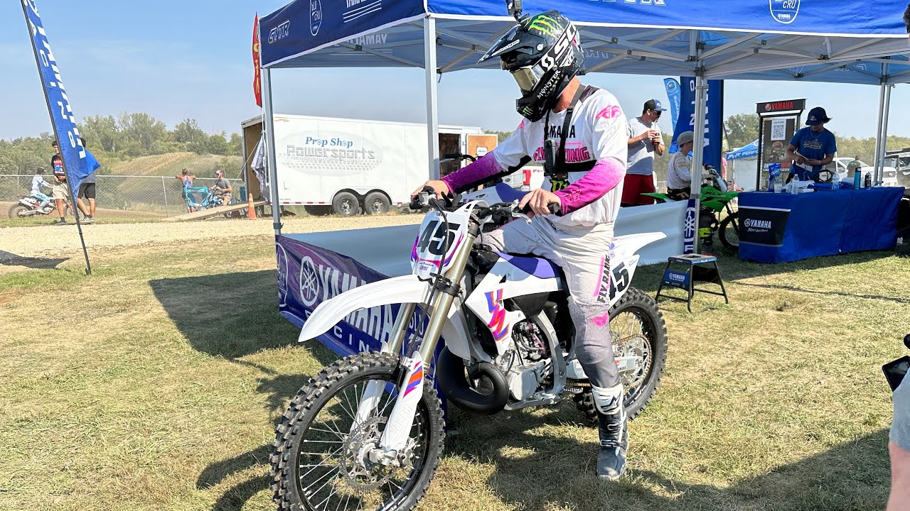 Damon Bradshaw Cruising Around on a 2024 Yz 250 at Rumble At Oak Ridge 2023