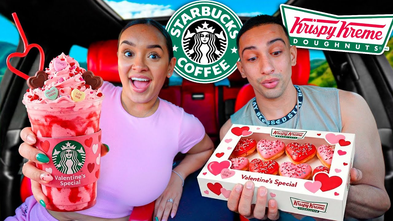 TRYING NEW VALENTINES DAY ITEMS FROM FAST FOOD RESTAURANTS