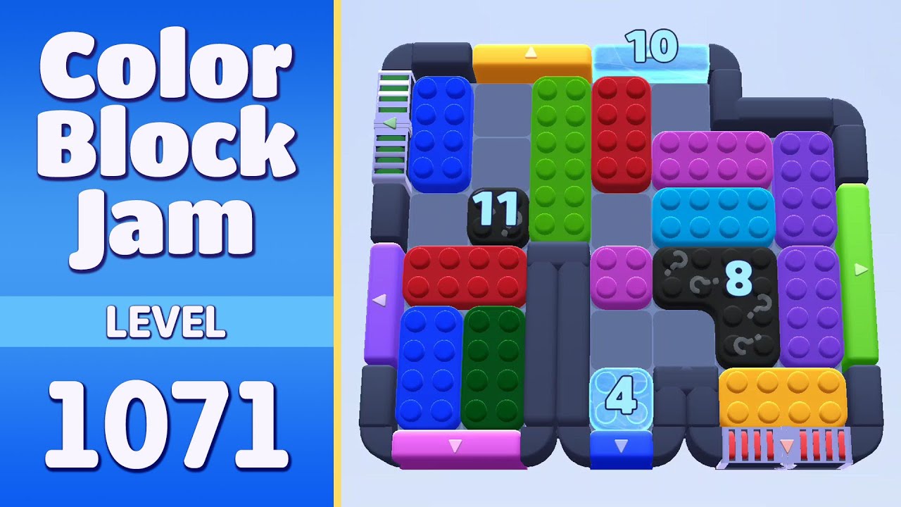 Color Block Jam Level 1071 (1072) | Every Puzzle Solved! 🎯