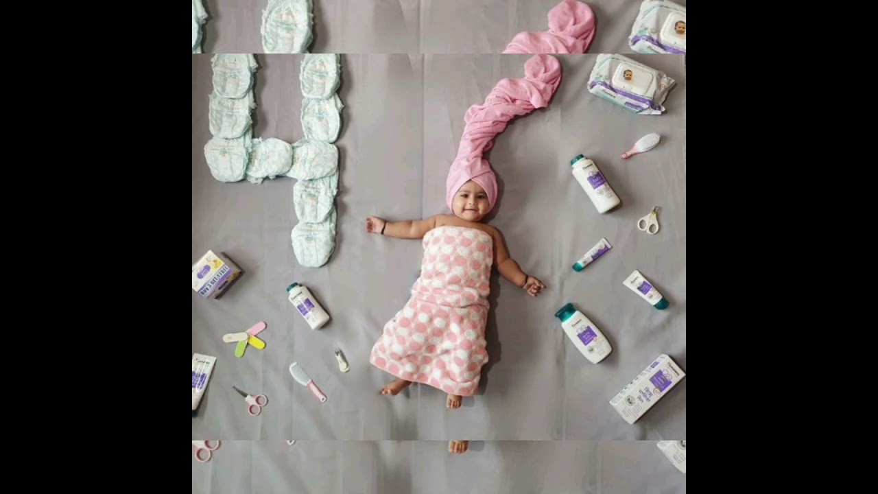 4 Month baby photo-shoot ideas at Home #shorts #ytshorts #photography #baby