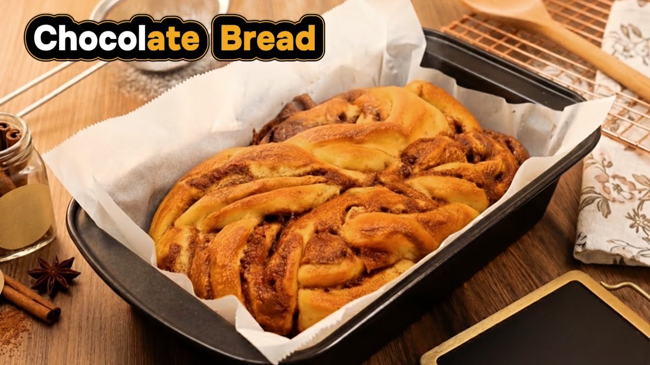 Chocolate Bread 🍞 🍫 (@kitchentwistreloaded) #youtubevideo #foryou #fyp #food 