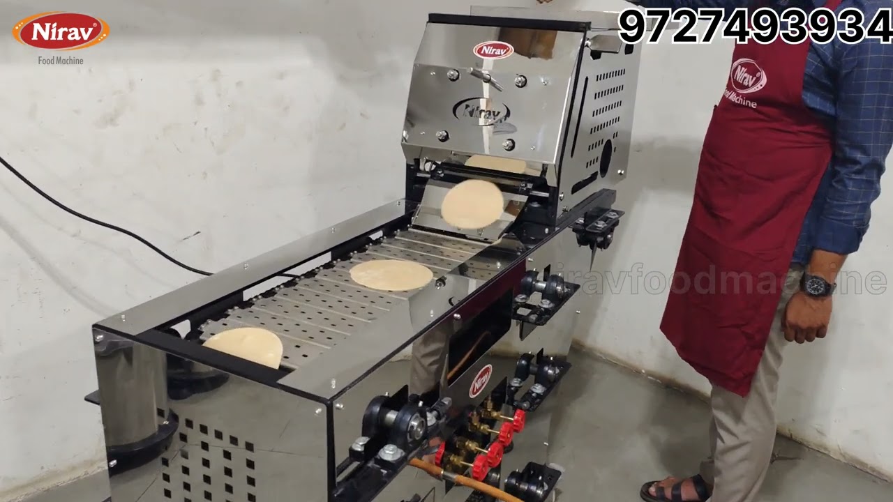 mini automatic roti maker machine / roti maker for restaurant / manual roti maker/ roti maker demo