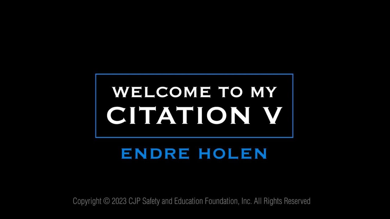 CJP Safety Foundation: Endre Holen's Citation V Tour