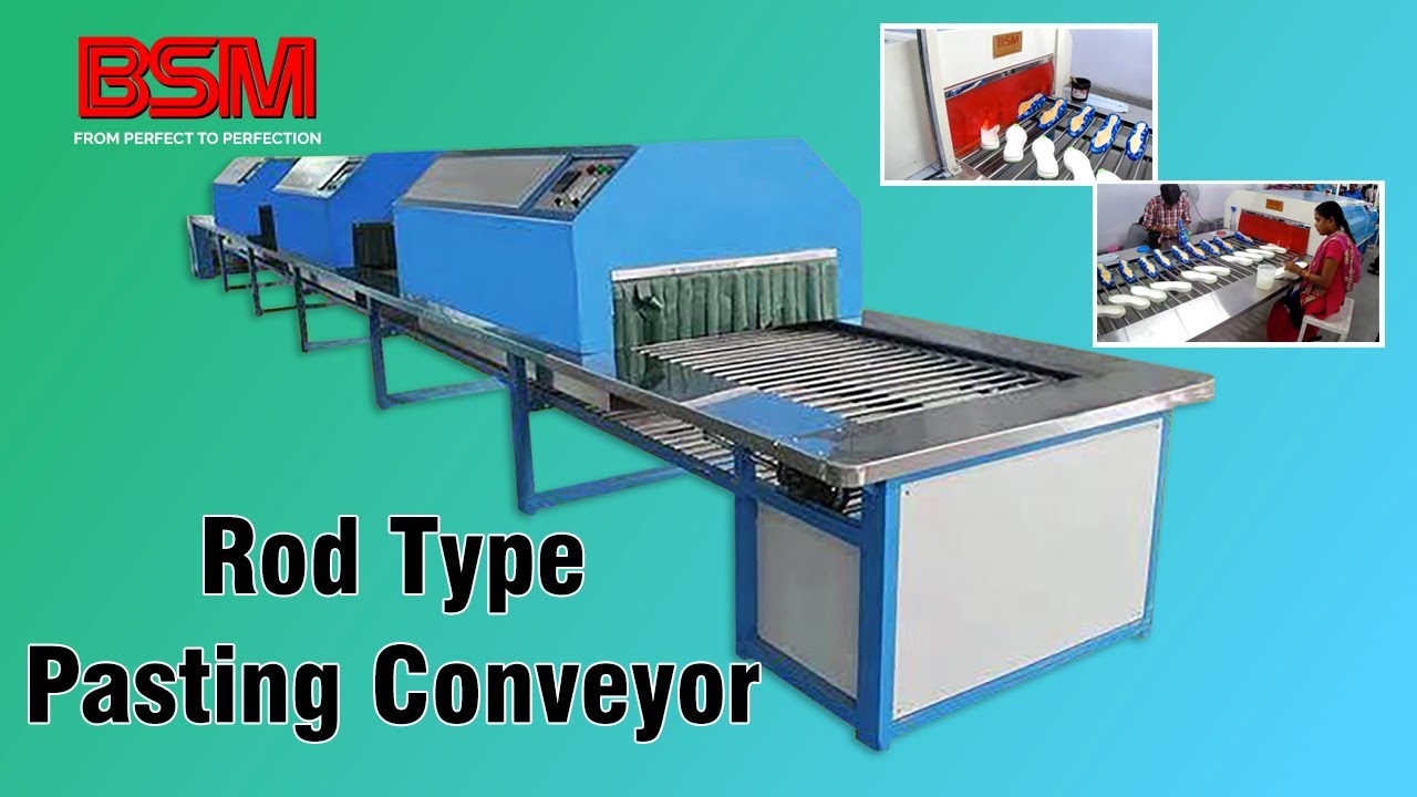 Pasting Conveyor Rod Type - Rod Type Pasting Conveyor - Shoe Making Conveyor - Shoe Pasting Conveyor