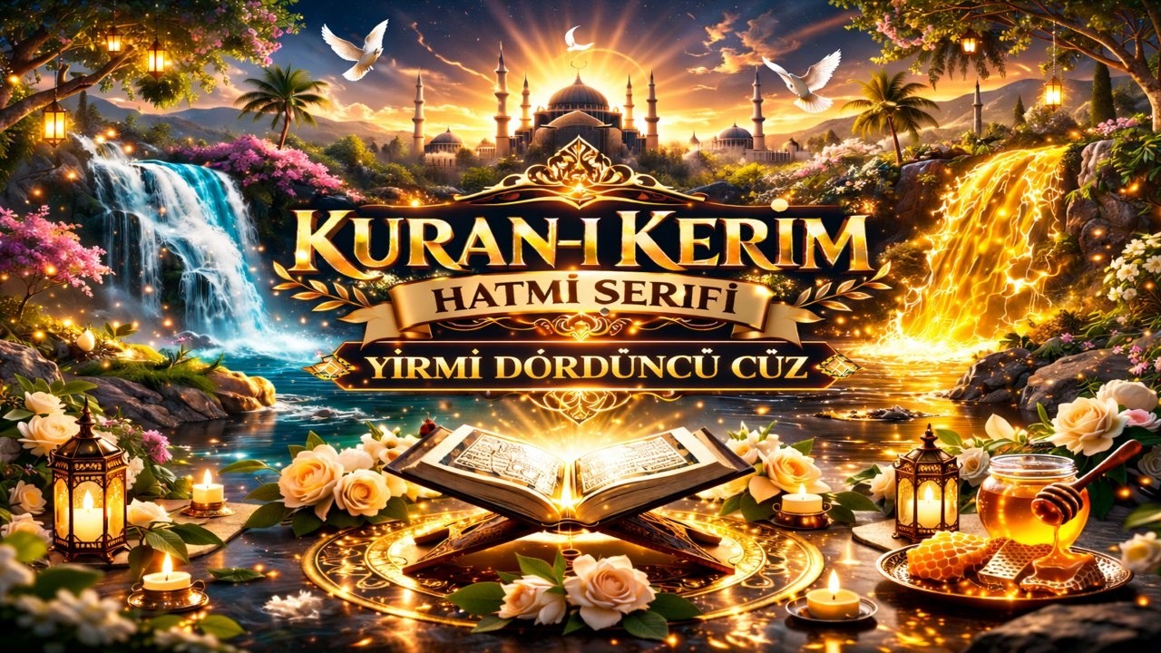 KURAN-I KERİM HATMİ ŞERİFİ-MUKABELE- YİRMİ DÖRDÜNCÜ CÜZ #kuran #quran #quranrecitation #qurantilawat