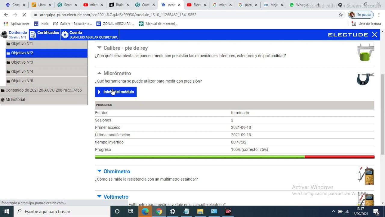 Micrómetro electude 2021