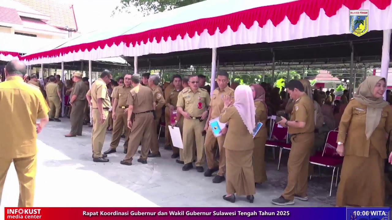 Rapat Koordinasi Gubernur dan Wakil Gubernur Sulawesi Tengah bersama ASN Lingkup Pemprov Sulteng