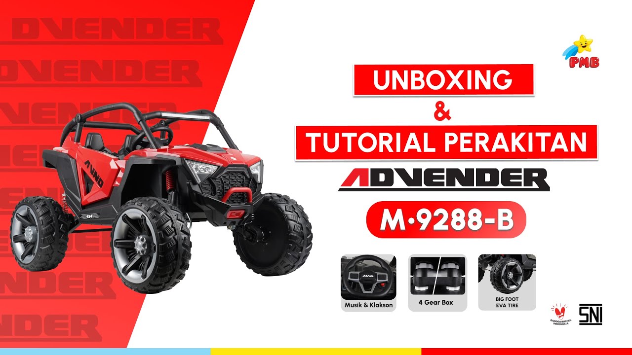 UNBOXING & PERAKITAN ADVENDER M 9288-B