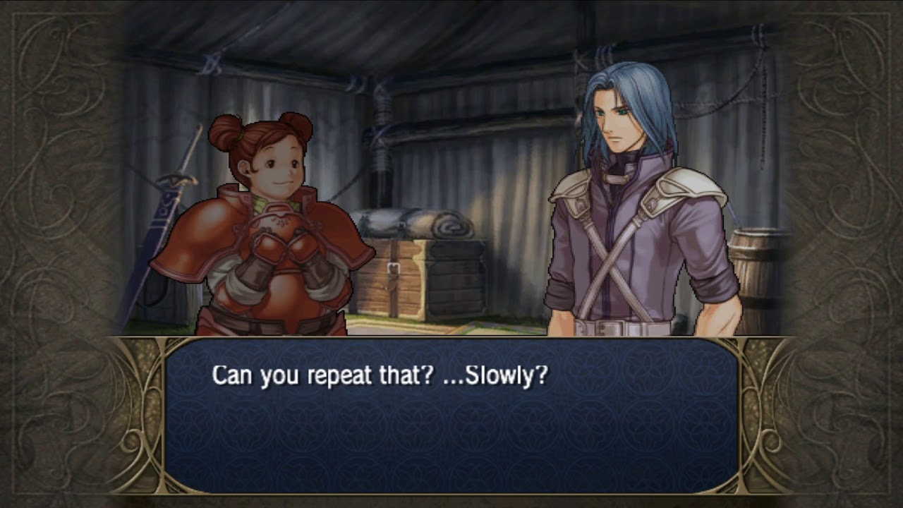 Zihark and Meg Base Conversation - Fire Emblem: Radiant Dawn