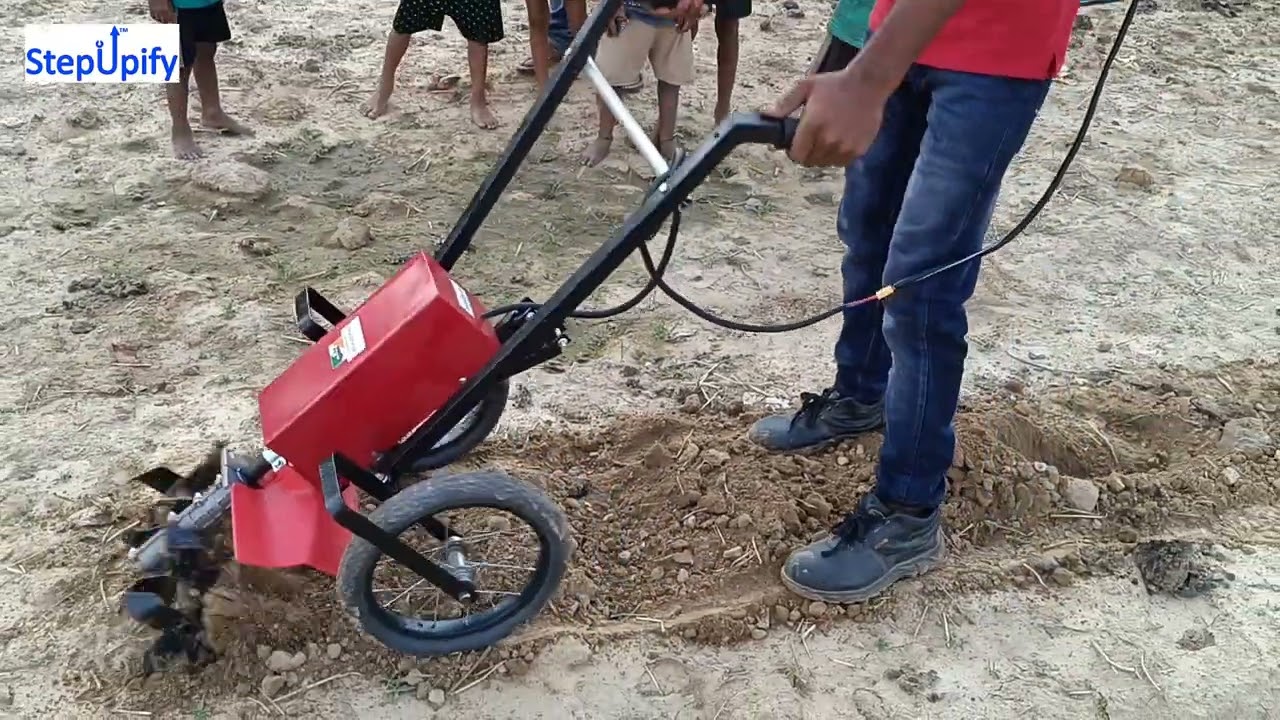 Battery Mini Tiller by Stepupify Labs Demonstration