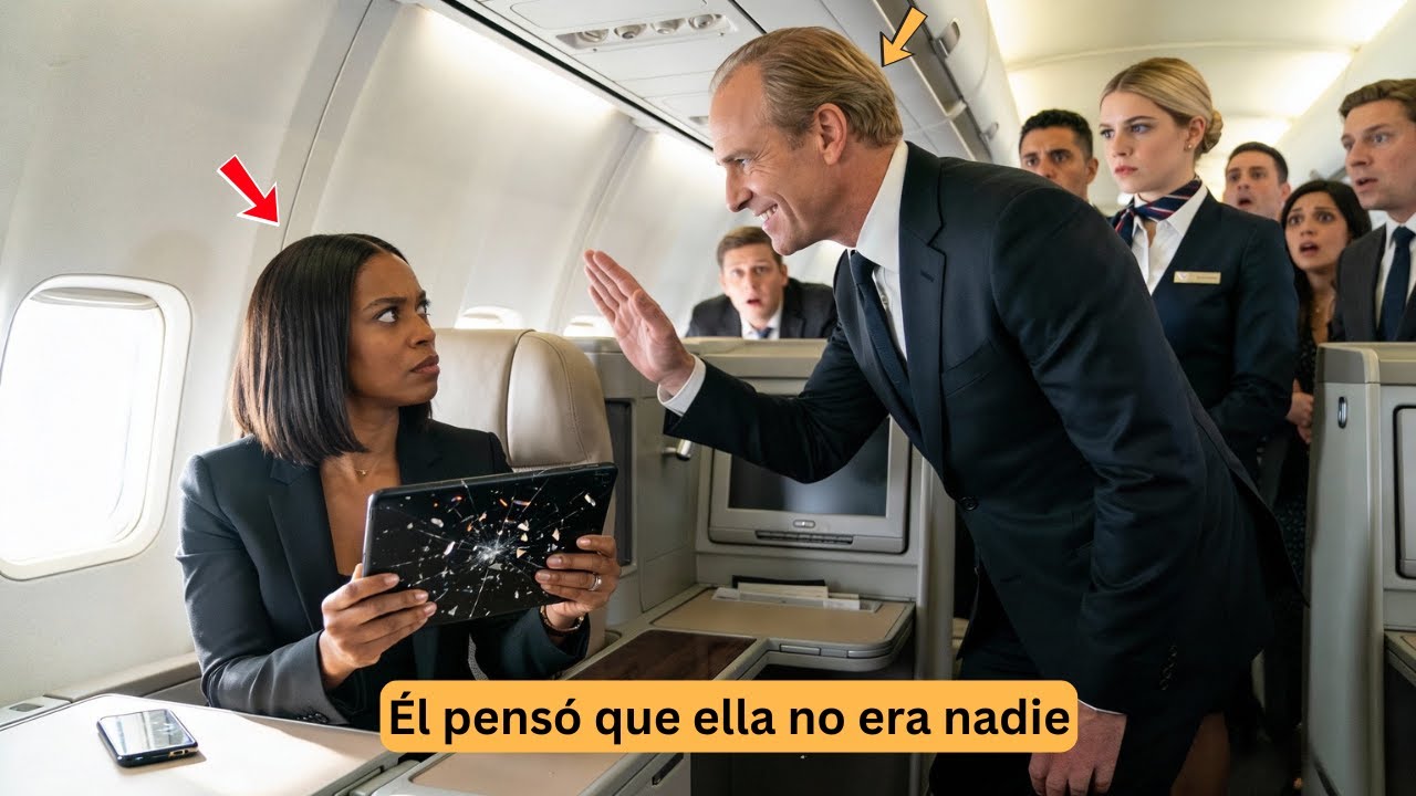 Pasajero blanco acosa a mujer negra en pleno vuelo — lo que pasa al aterrizar deja a todos en shock.