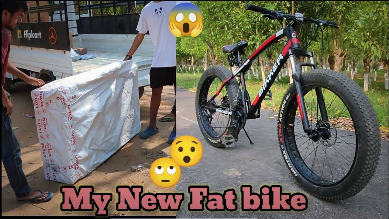 My New Fat Bike || Bikker Fat tyre Cycle || New Fat cycle || Big tyre cycle