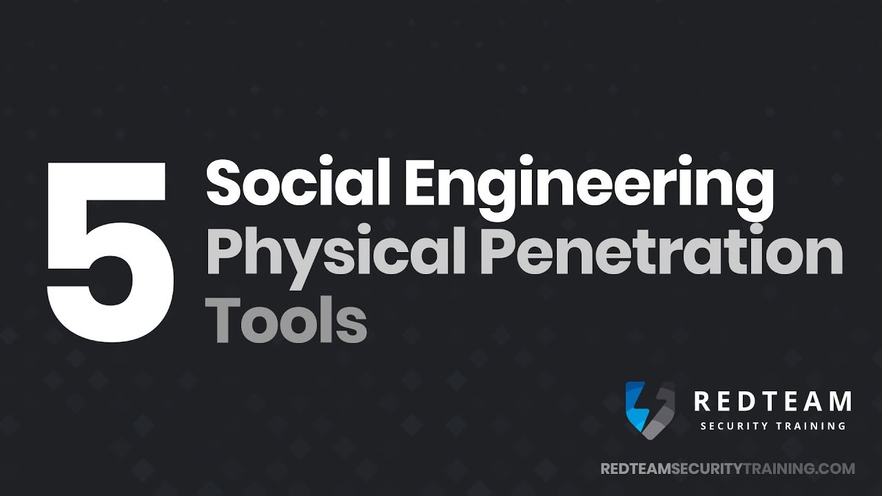 5 Social Engineering and Physical Penetration Testing Tools - Part 1