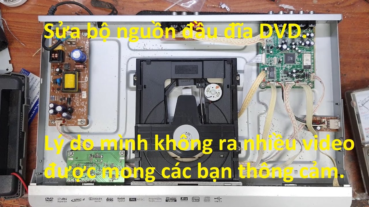 Phân tích sửa bộ nguồn đầu đĩa DVD. Lý do mình không ra nhiều video được mong các bạn thông cảm.