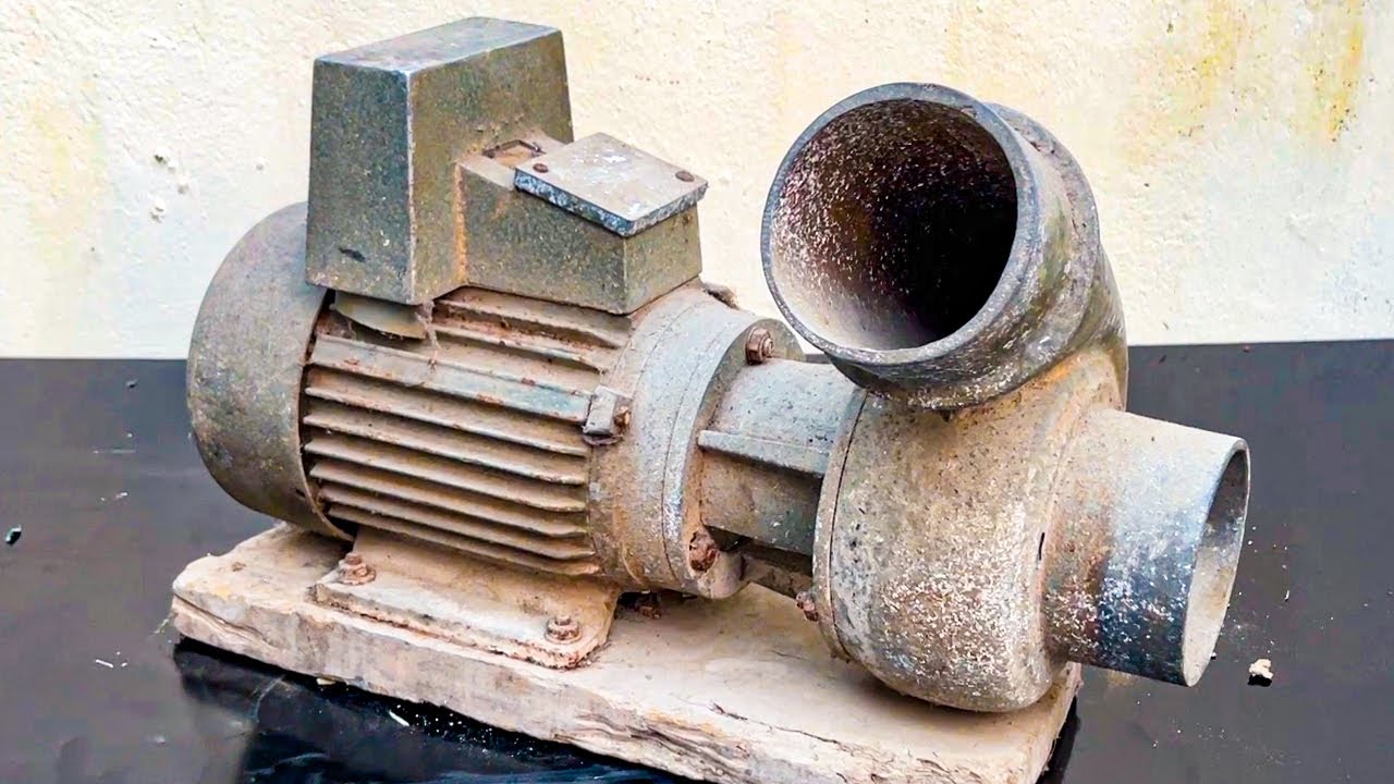 The Young Man Helped The Farmer To Repair The Water Pump // Restore Large Capacity Water Pump