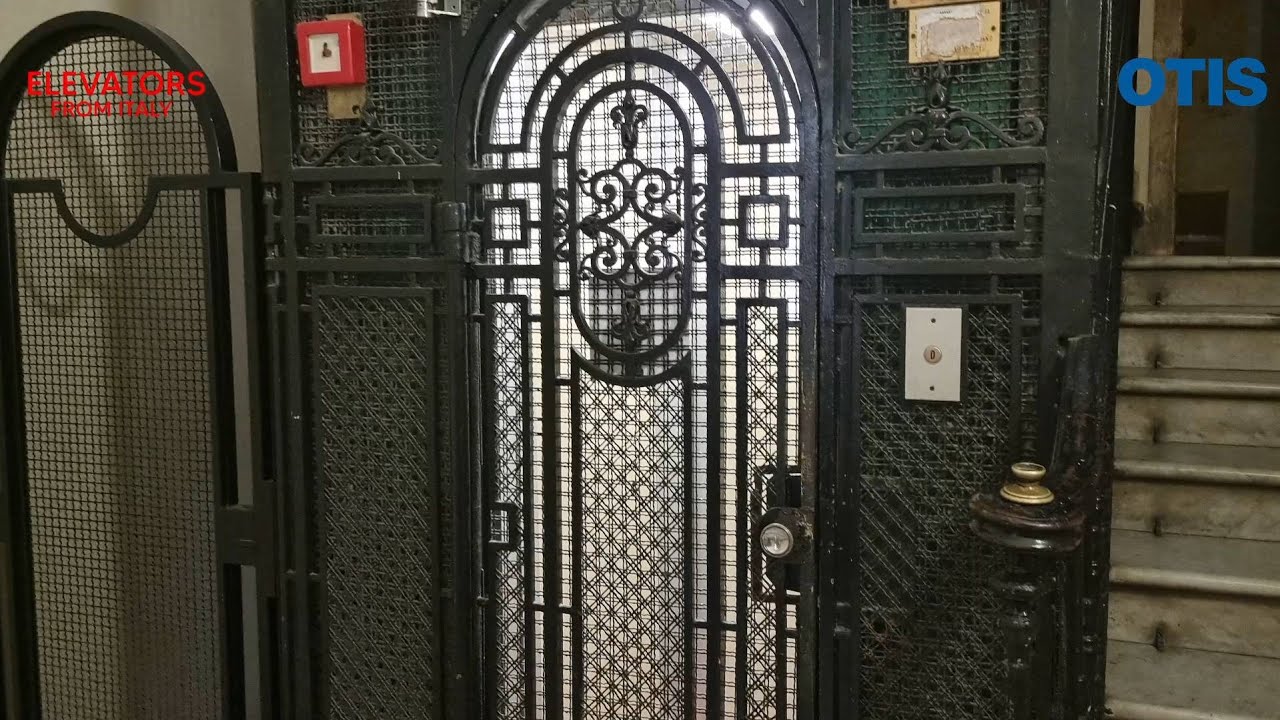 Perfect example to ruin an antique elevator from 1910s built by OTIS@Viia del Corso SNC, Rome, Italy