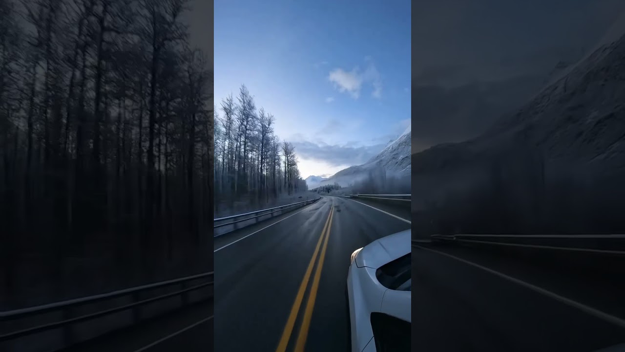 The frozen drive to Valdez Alaska ❄️ #nature #shorts #subscribe #freefire #free #reels #frozen