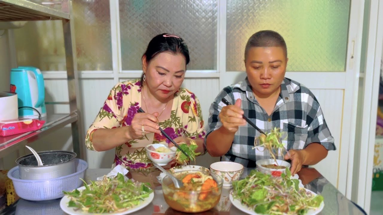 Nồi mắm kho bốc khói . Rau gì cũng chấm được | Bữa cơm hạnh phúc