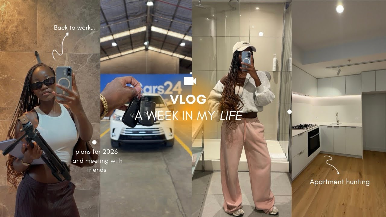 Weekly vlog| Apartment hunting in Melbourne 🇦🇺|Cars24 Campaign🎬 + 2026 plans🗓️