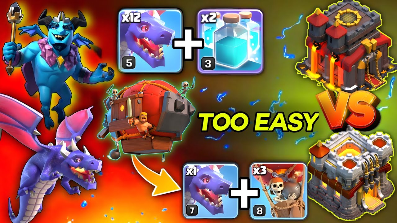 Crush TH11 with TH10 Dragon Attack! New 2025 Strategy