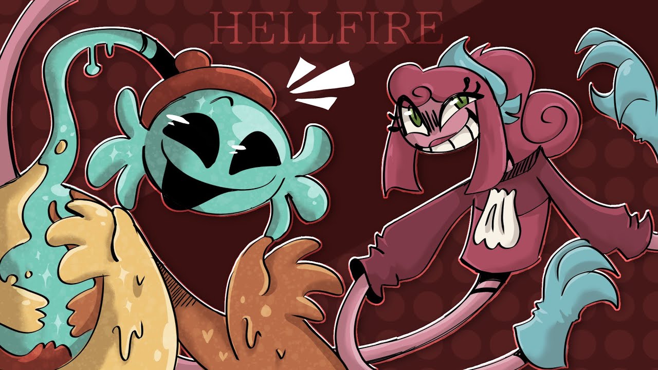 🔥HELLFIRE🔥 [og animation meme...I think] | Poppy Playtime Cafe AU :3