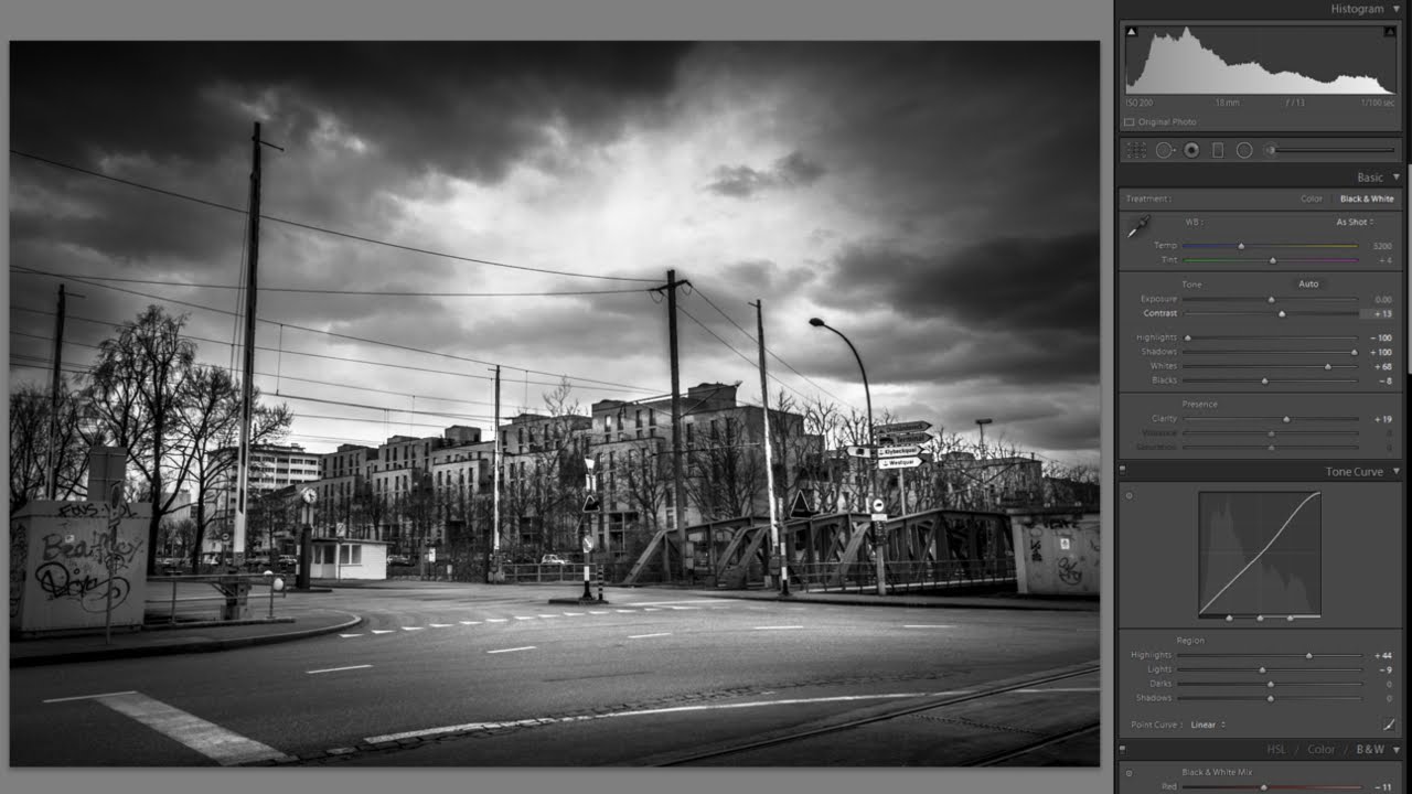 Black and White Photo Editing in Lightroom - Create Interest And Contrast With Dodge And Burning