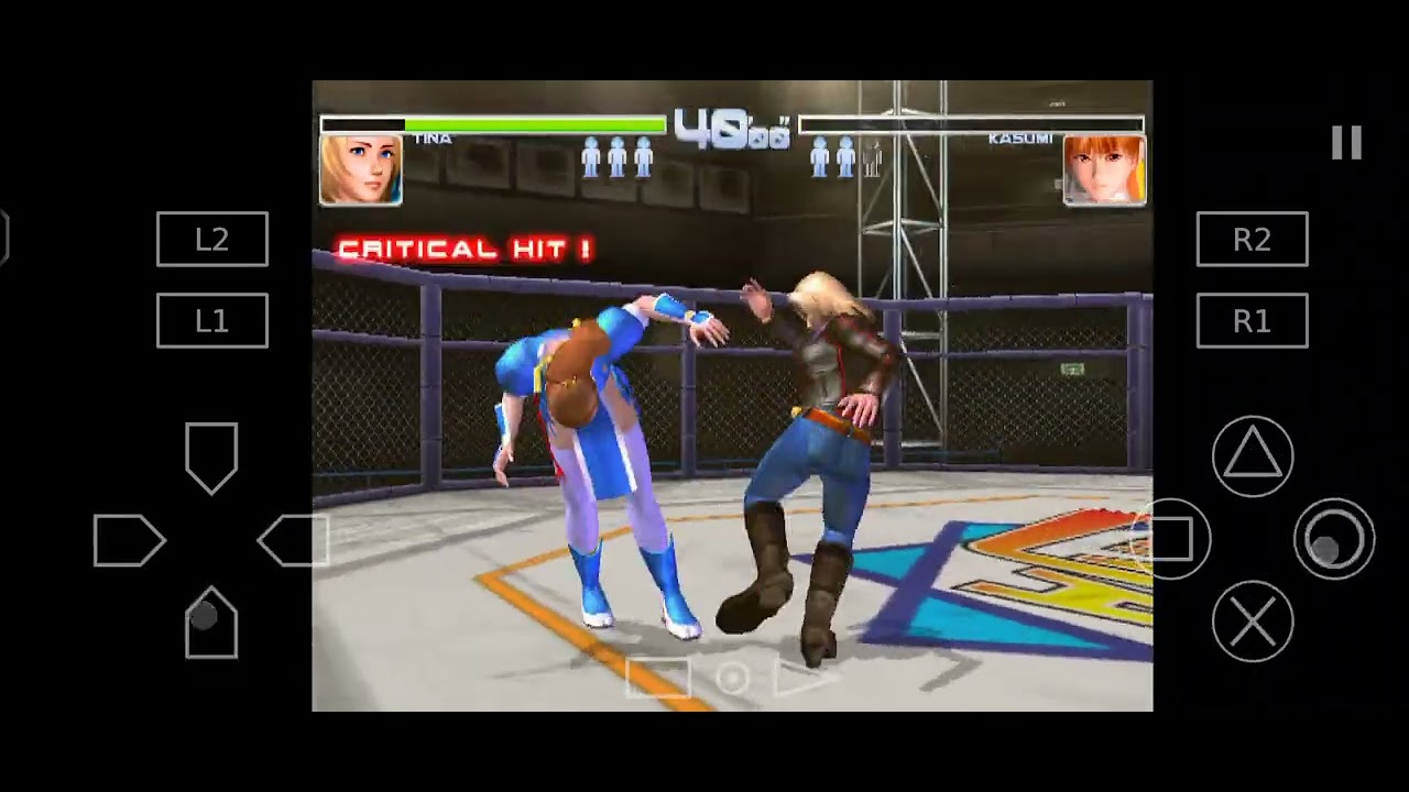 Dead Or Alive 2 Hardcore Tina Armstrong & Leon Fight Gameplay Ps2.