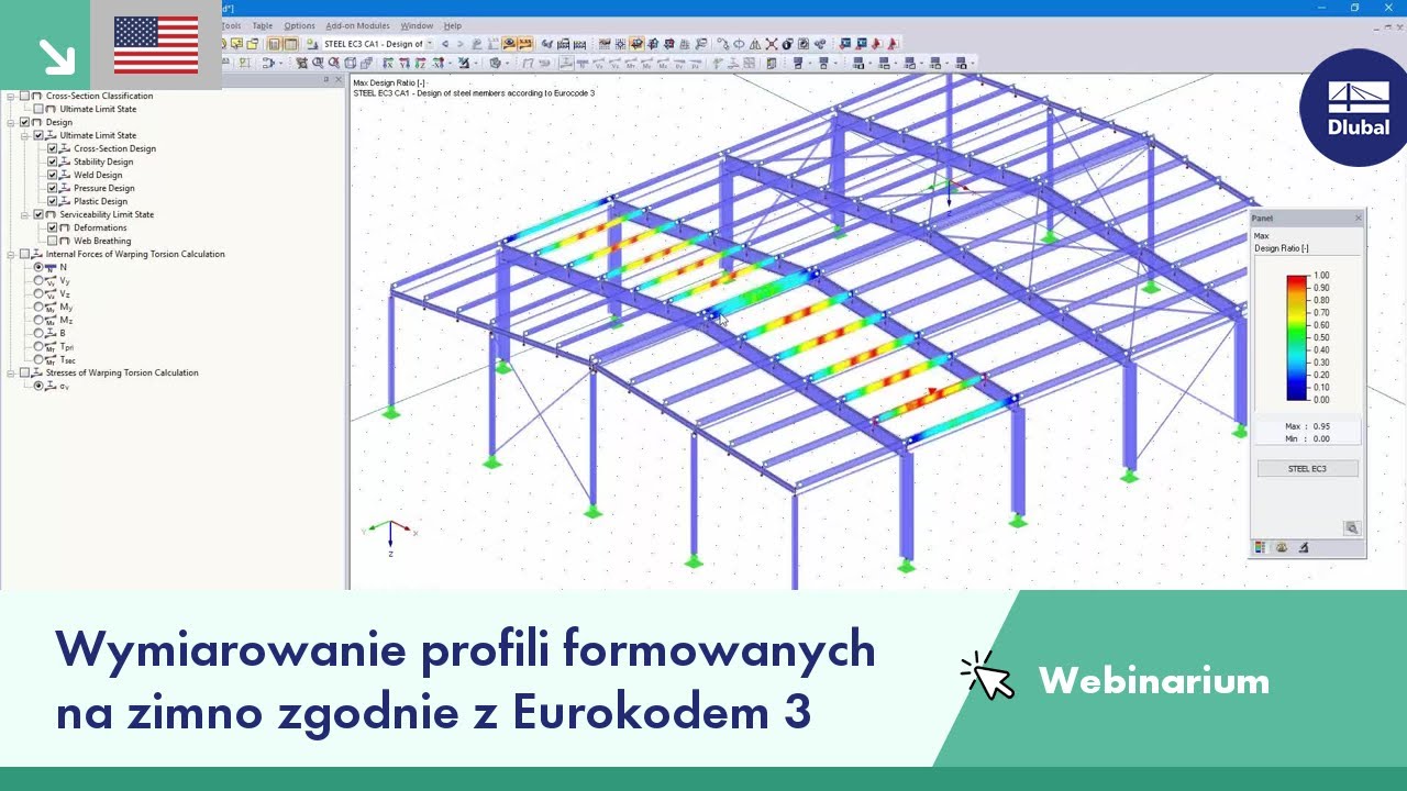 [EN] Wymiarowanie profili formowanych na zimno zgodnie z Eurokodem 3 | Czw, 30 kwietnia 2020