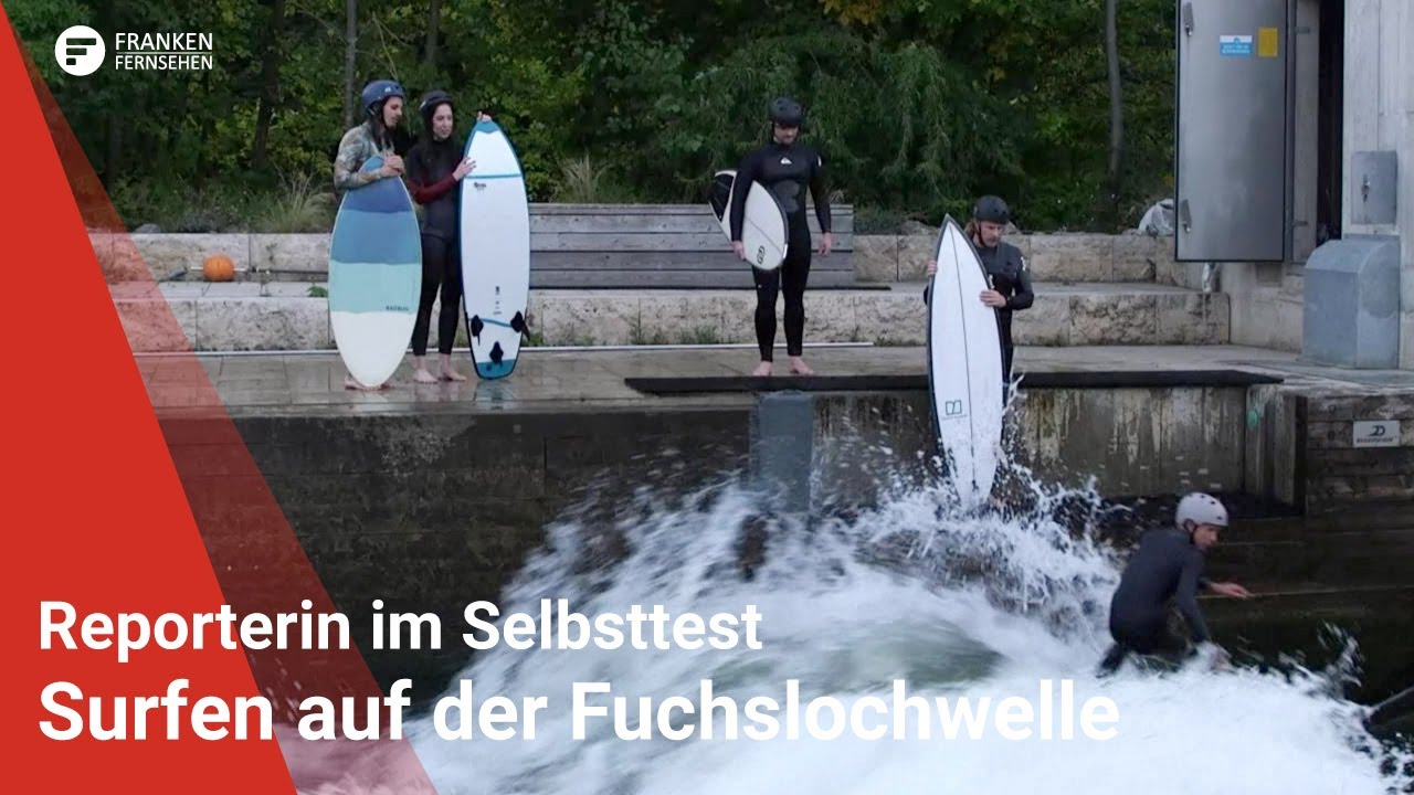 Sommer daham: Surfen auf der Nürnberger Fuchslochwelle