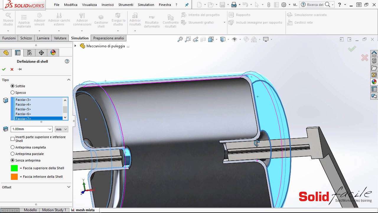SolidWorks Simulation - Mesh Mista