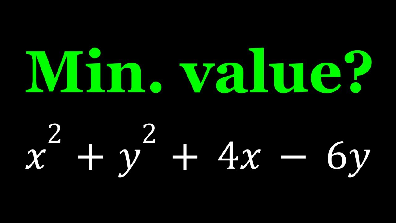Let's Find The Minimum Value of A Polynomial
