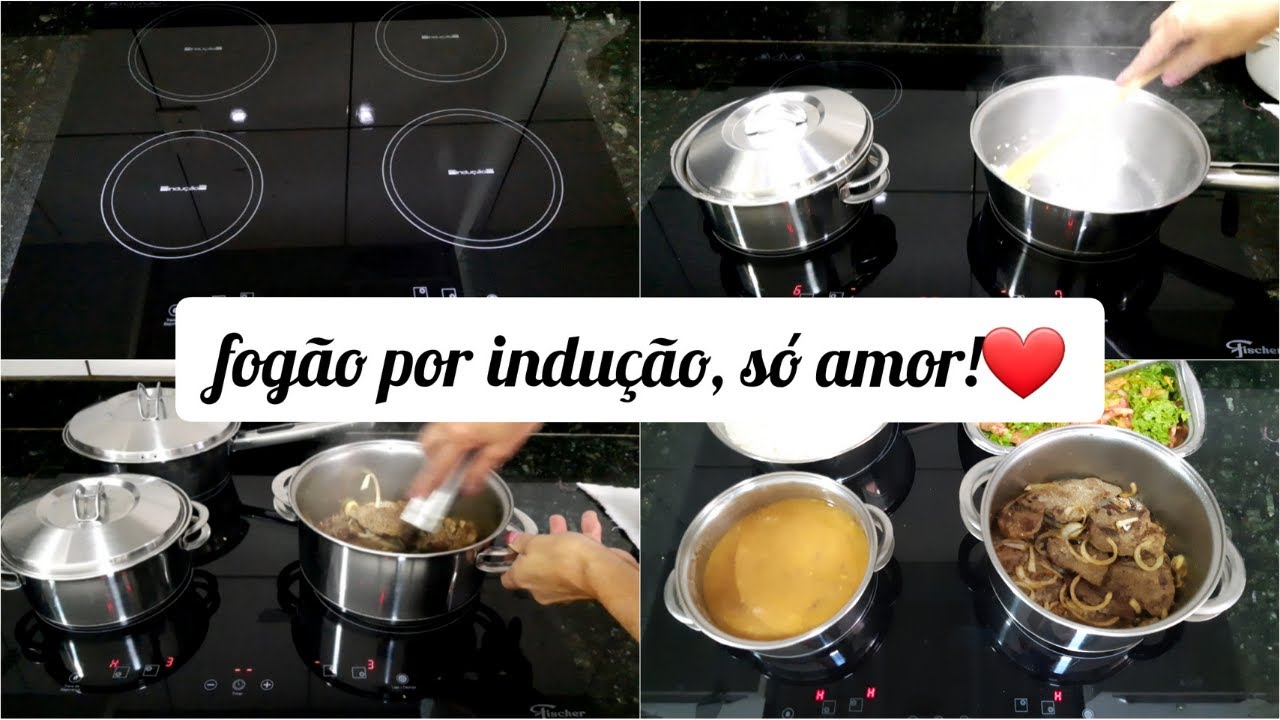 COZINHANDO NO FOGÃO POR INDUÇÃO FISCHER | LIMPEZA