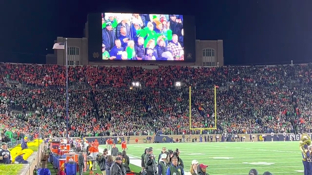 Notre Dame -#4 Clemson 2022: 35-14, pre-game, team intro/entrance