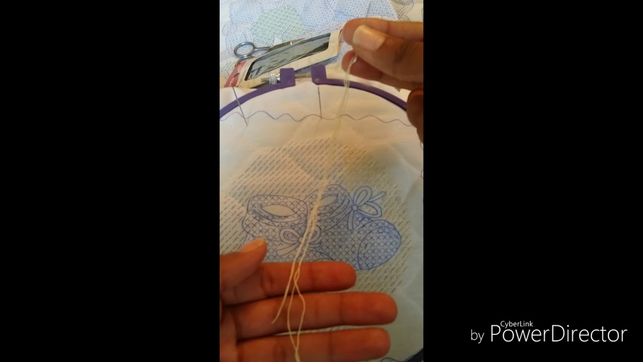 Stitching a Stamped Baby Blanket Tutorial (Invisible/Blind Cross Stitch Method)