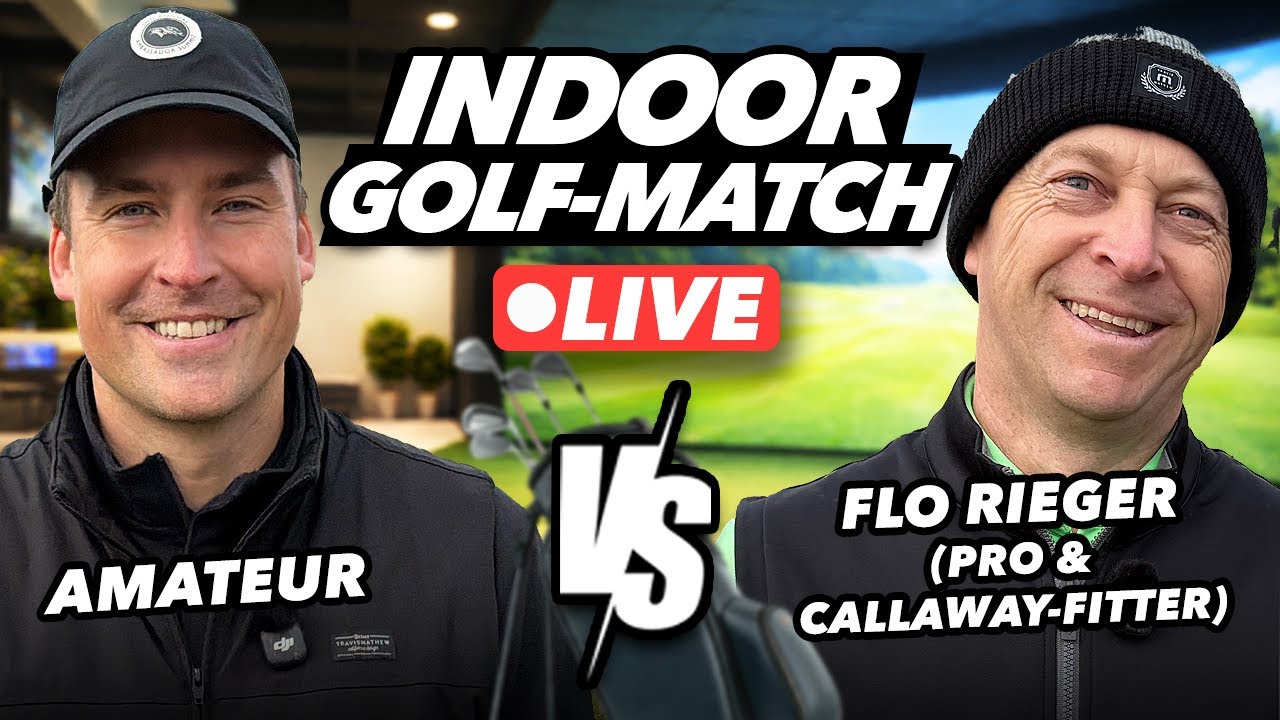 Amateur vs Callaway-Fitter und -Pro 🔥 Indoor Match LIVE mit Flo Rieger