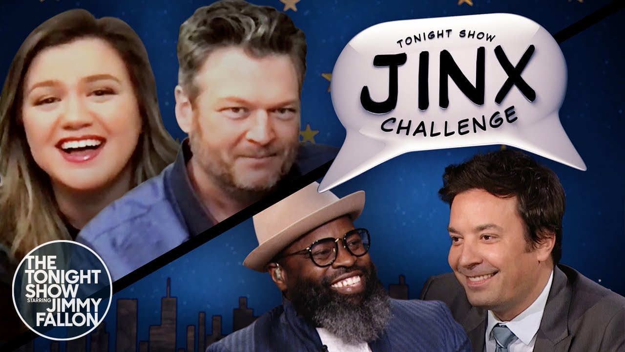 Jinx Challenge with Blake Shelton and Kelly Clarkson | The Tonight Show Starring Jimmy Fallon