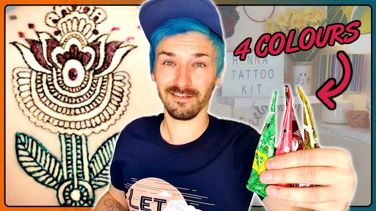Amazon Henna Tattoo Kit Review | How To Use Henna Cones With Stencils | DIY Henna Tattoo