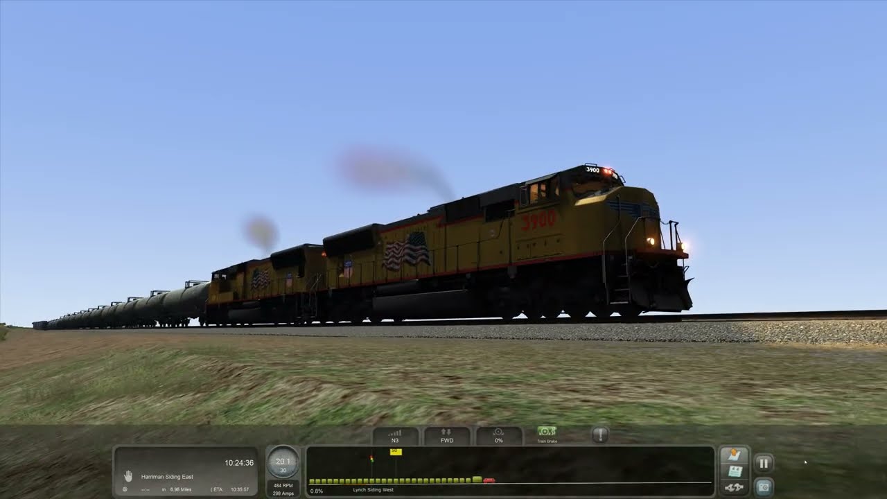 Train Simulator Classic - [EMD SD70M] - Leaving Cheyenne, Part 3 - 4K UHD