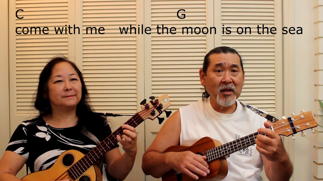 Blue Hawaii - Ukulele Play Along - with Lyrics and Chords On Screen