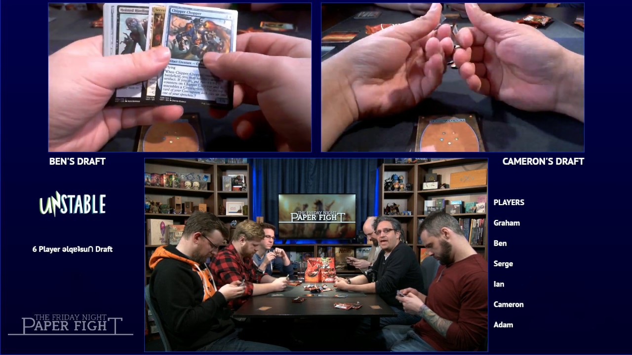 Friday Night Paper Fight — 6-player Unstable Draft